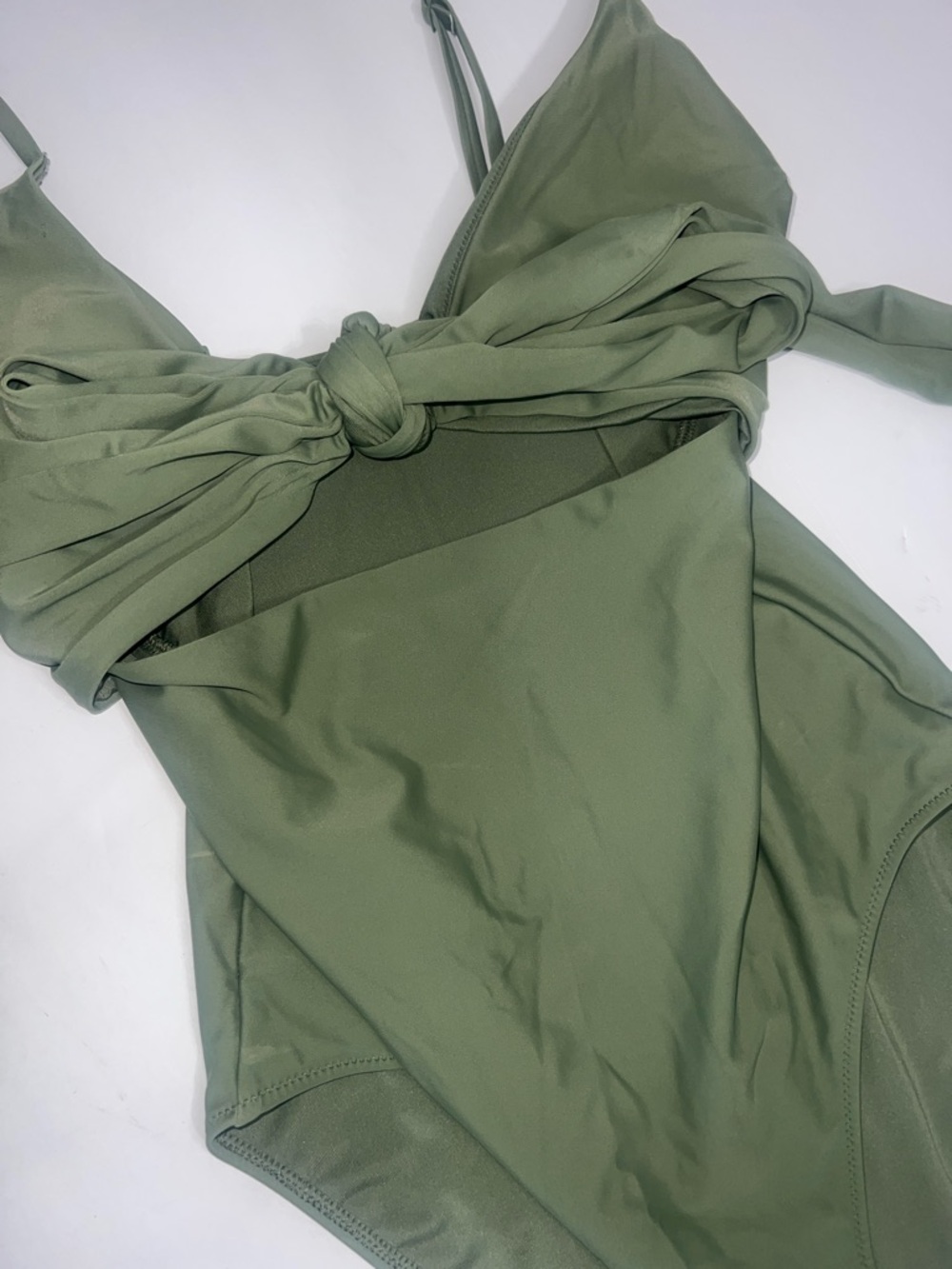 Aerie Olive Green One-Piece Swimsuit Womens Size M - Picture 6 of 11